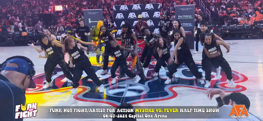 Bootsy Collins and Pepperminte Patti Artist For Action WNBA Fever vs. Mystics game Half Time Show